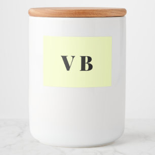 simple minimal solid color custom pastel custom  food label