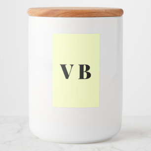 simple minimal solid color custom pastel custom  food label