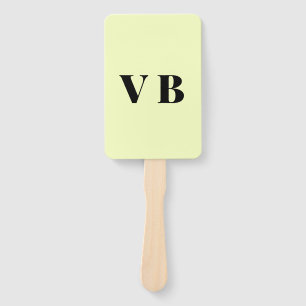 simple minimal solid color custom pastel custom hand fan