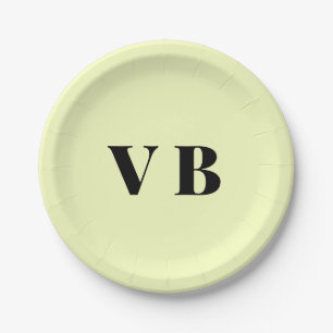 simple minimal solid color custom pastel custom paper plates