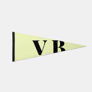 simple minimal solid color custom pastel custom pennant flag