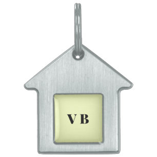 simple minimal solid color custom pastel custom pet ID tag