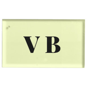 simple minimal solid color custom pastel custom place card holder