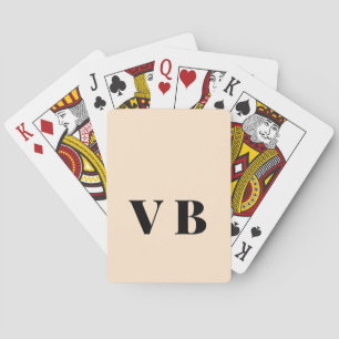 simple minimal solid color custom pastel custom poker cards