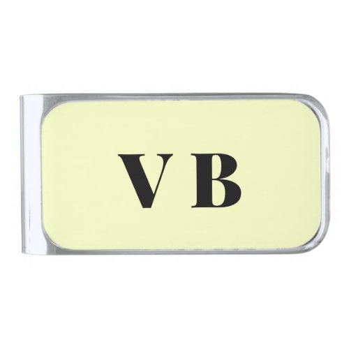 simple minimal solid color custom pastel custom  silver finish money clip