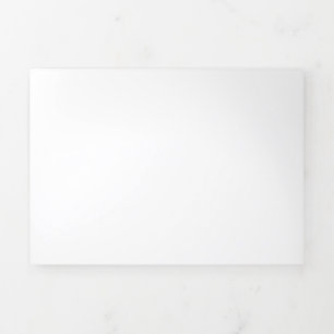 simple minimal solid color custom pastel custom  Tri-Fold holiday card