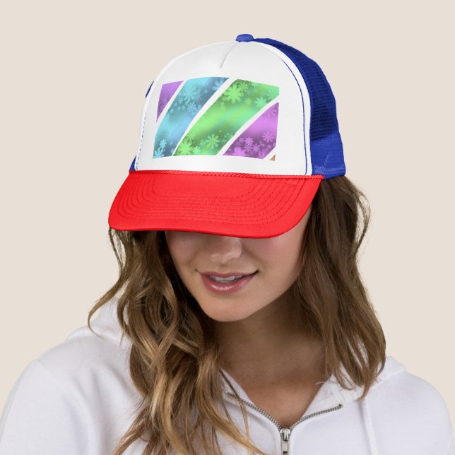 simple minimal solid color custom personalized  th trucker hat (In Situ)