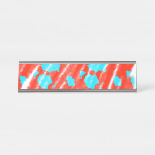 simple minimal solid color custom personalized thr desk name plate