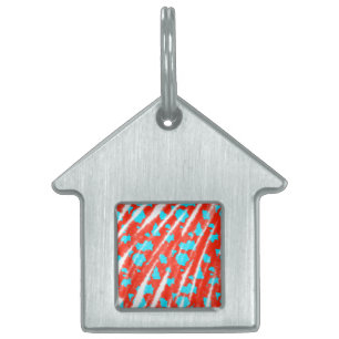 simple minimal solid color custom personalized thr pet ID tag