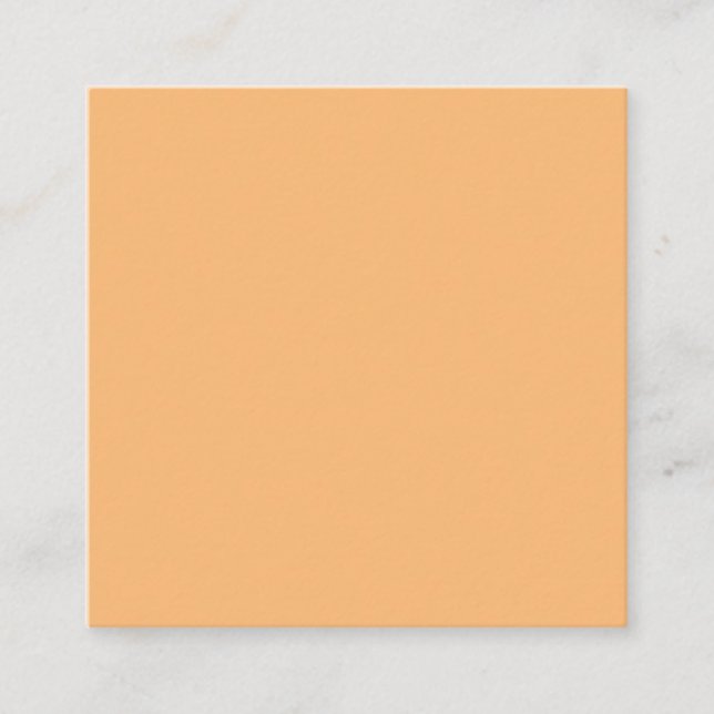 simple minimal solid color custom      square business card (Front)