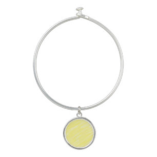 simple minimal solid color custom yellow pastel ad bangle bracelet