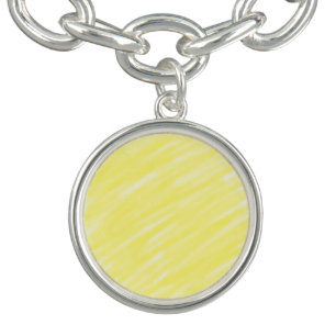 simple minimal solid color custom yellow pastel ad bracelet