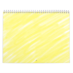 simple minimal solid color custom yellow pastel ad calendar