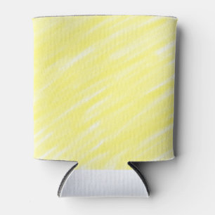 simple minimal solid color custom yellow pastel ad can cooler