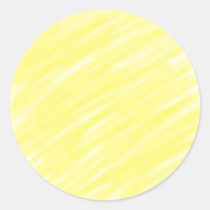 simple minimal solid color custom yellow pastel ad classic round sticker
