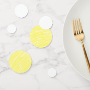 simple minimal solid color custom yellow pastel ad confetti