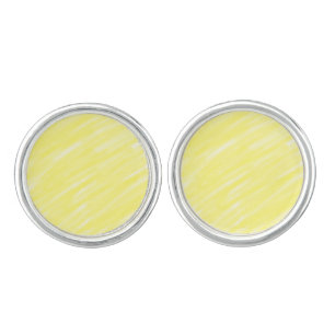 simple minimal solid color custom yellow pastel ad cufflinks