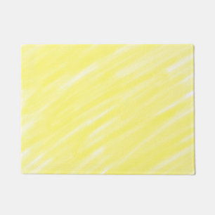 simple minimal solid color custom yellow pastel ad doormat