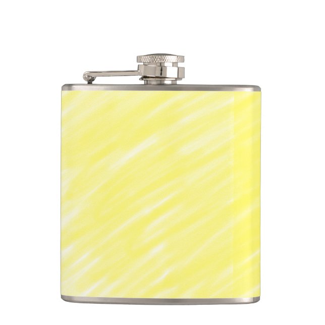 simple minimal solid color custom yellow pastel ad flask (Front)