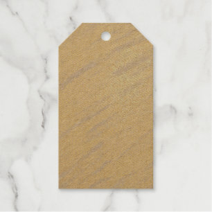 simple minimal solid color custom yellow pastel ad foil gift tags