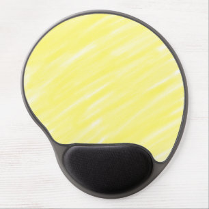 simple minimal solid color custom yellow pastel ad gel mouse pad