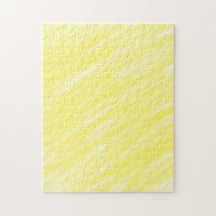 simple minimal solid color custom yellow pastel ad jigsaw puzzle