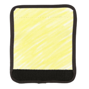 simple minimal solid color custom yellow pastel ad luggage handle wrap