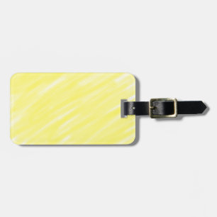simple minimal solid color custom yellow pastel ad luggage tag