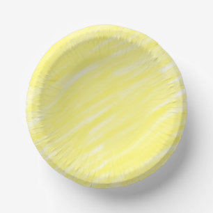 simple minimal solid color custom yellow pastel ad paper bowls