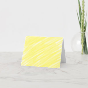 simple minimal solid color custom yellow pastel ad thank you card