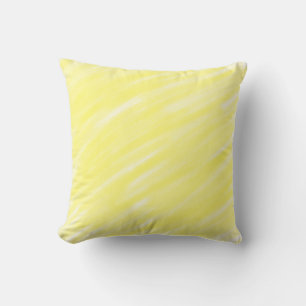 simple minimal solid color custom yellow pastel ad throw pillow