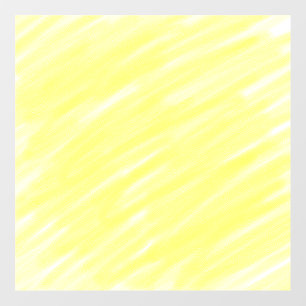 simple minimal solid color custom yellow pastel ad wall decal 