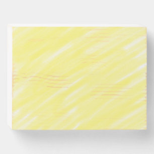 simple minimal solid color custom yellow pastel ad wooden box sign