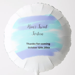 SIMPLE MINIMAL sweet sixteen elegant custom modern Balloon