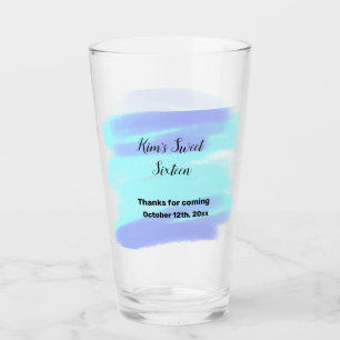 SIMPLE MINIMAL sweet sixteen elegant custom modern Glass