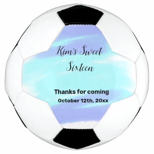 SIMPLE MINIMAL sweet sixteen elegant custom modern Soccer Ball