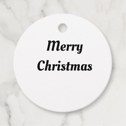 simple minimal text merry christmas gift tags