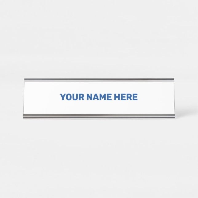 SIMPLE MINIMAL TEXT STYLE DOOR SIGN (Front)