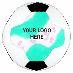 SIMPLE MINIMAL TEXT STYLE GIFT green watercolor T Soccer Ball