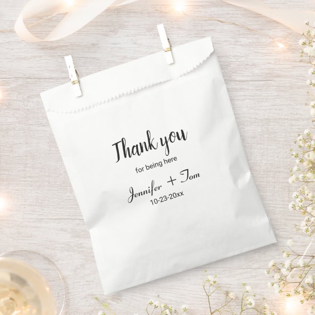 simple minimal wedding thank you  favor bag (Clipped)