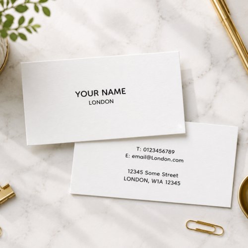Simple minimal white earring display card