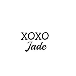 Simple minimal xoxo love add your text name throw cutout