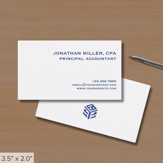 Simple Minimalist Accountant Business Card (Creator Uploaded)