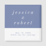 Simple Minimalist Airy Pastel Wedding Magnet<br><div class="desc">A simple and minimalist wedding ref magnet with airy pastel and white theme. Perfect give aways for your wedding.</div>