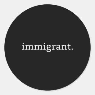 Simple Minimalist Anti-trump Anti-racism Classic Round Sticker
