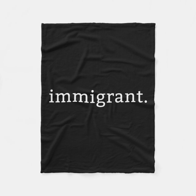 Simple Minimalist Anti-trump Anti-racism  Fleece Blanket (Front)