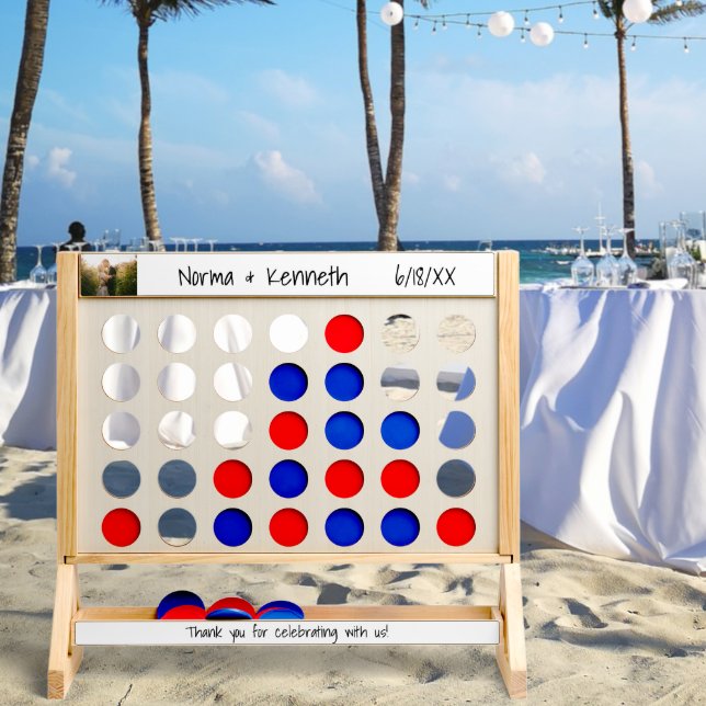 Simple Minimalist Black and White Photo Wedding Fast Four (Wedding)