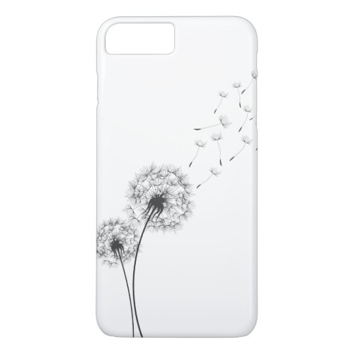 Simple Minimalist Blowing Dandelion  Phone Case