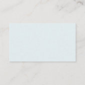 Simple Minimalist Blue Baby Shower Book Request Enclosure Card (Back)