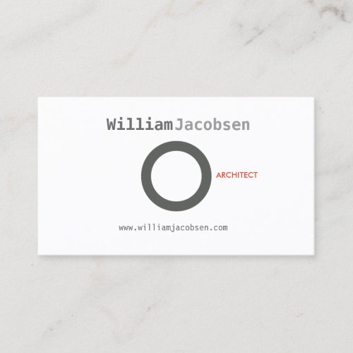SIMPLE CIRCLE in GRAY Business Card